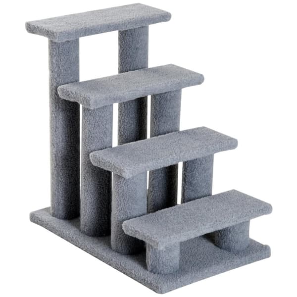 Rootz Animal Stairs - Harmaa - Lastulevy, Pehmo - 25 cm x 16,92 cm x 23,62 cm