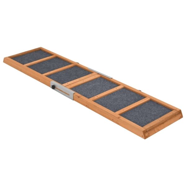 vidaXL hunderampe 120x30 cm massivt fyrretræ grøn
