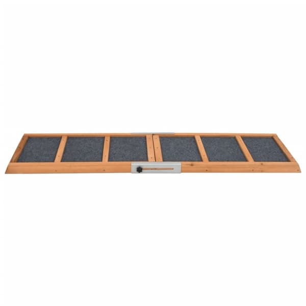 vidaXL Hundramp grön 120x30 cm massiv gran