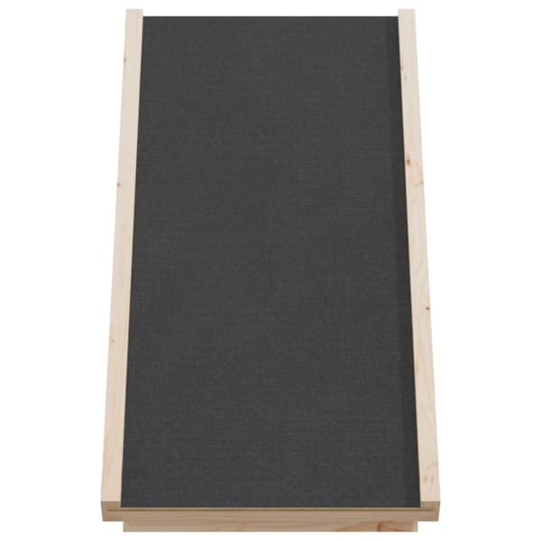 vidaXL Koiran ramppi harmaa 70x35 cm täysi kuusi