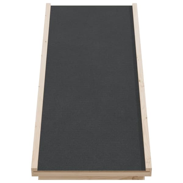 vidaXL Hunderampe grå 100x40 cm heltre gran