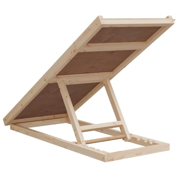 vidaXL Hunderampe grå 100x40 cm heltre gran