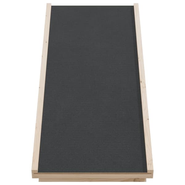 Koiran ramppi harmaa 100x40 cm täysi kuusi