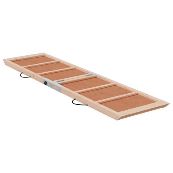 The Living Store Hundramp grön 120x30 cm massiv gran - Trappor & ramper för husdjur