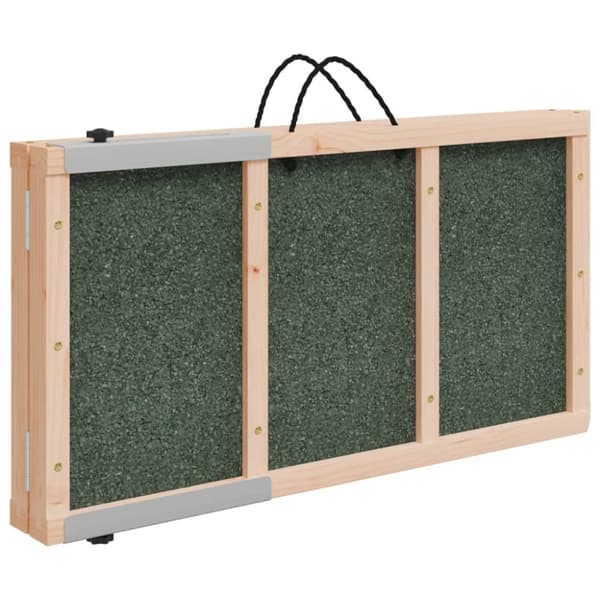 The Living Store Hundramp grön 120x30 cm massiv gran - Trappor & ramper för husdjur