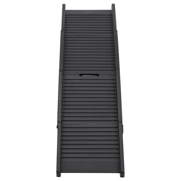 Lemmikkien portaat & rampit - Living Taitettava koiran ramppi musta 153x40x12,5 cm muovi