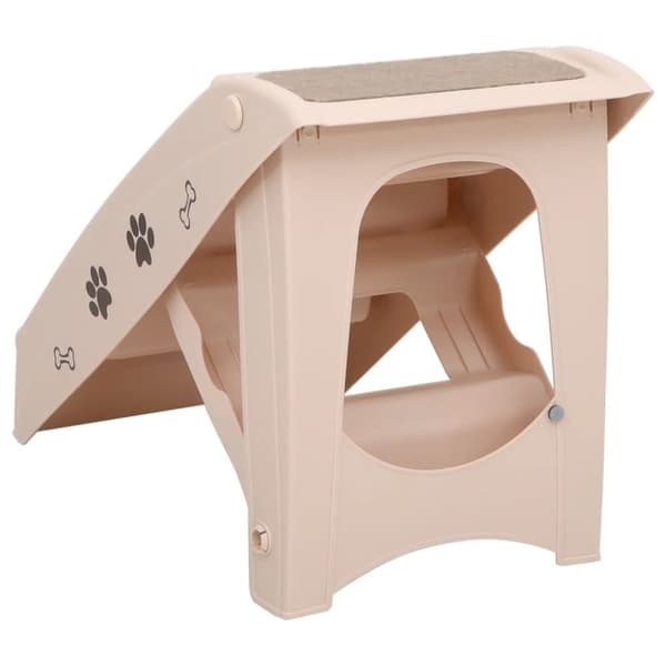 Taitettavat koiran portaat kerma 62x40x49,5 cm - Koiran Portaat - Koirien Portaat - Home & Living