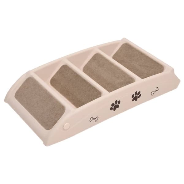 Taitettavat koiran portaat kerma 62x40x49,5 cm - Koiran Portaat - Koirien Portaat - Home & Living