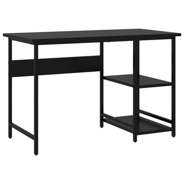vidaXL PC-bord svart 105x55x72 cm MDF og metall