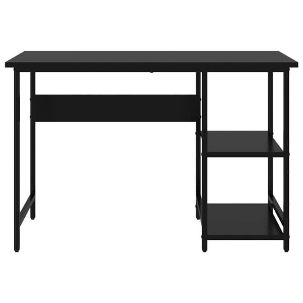 vidaXL Tietokonepöytä musta 105x55x72 cm MDF/metalli