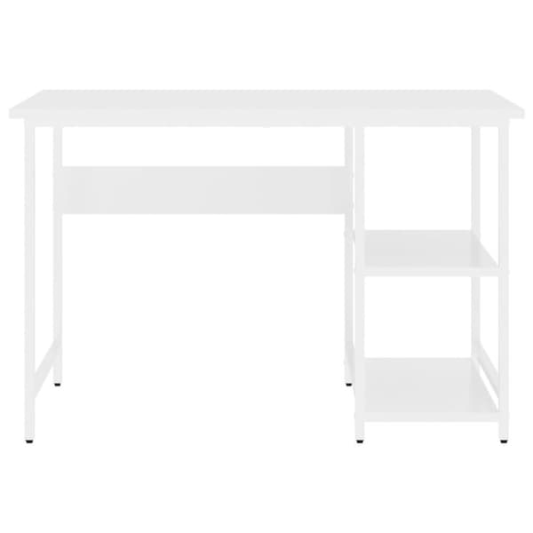 vidaXL PC-bord hvit 105x55x72 cm MDF og metall