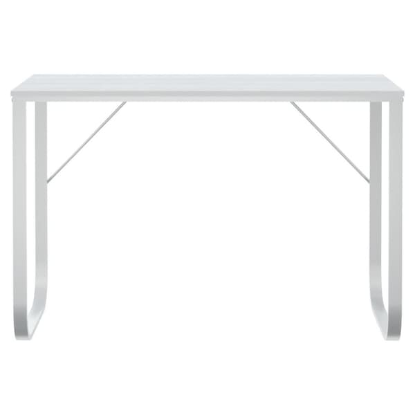 vidaXL Datorbord vit 110x60x73 cm spånskiva