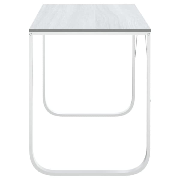 vidaXL Datorbord vit 110x60x73 cm spånskiva