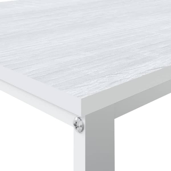 vidaXL Datorbord vit 110x60x73 cm spånskiva