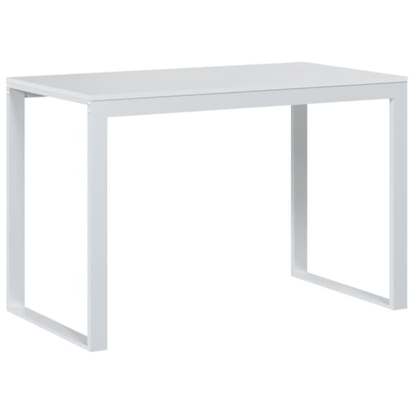 vidaXL computerbord 110x60x73 cm spånplade hvid