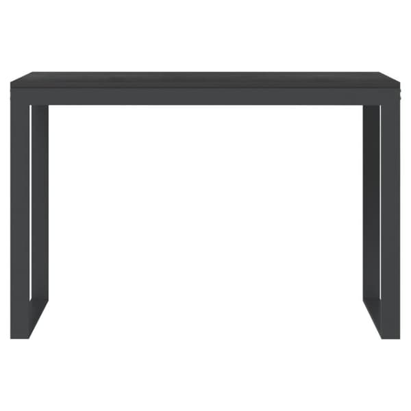 vidaXL Tietokonepöytä musta 110x60x73 cm lastulevy