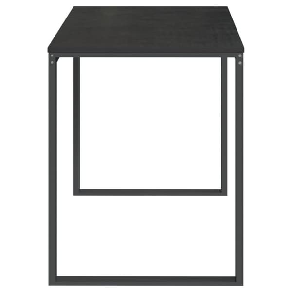 vidaXL Tietokonepöytä musta 110x60x73 cm lastulevy