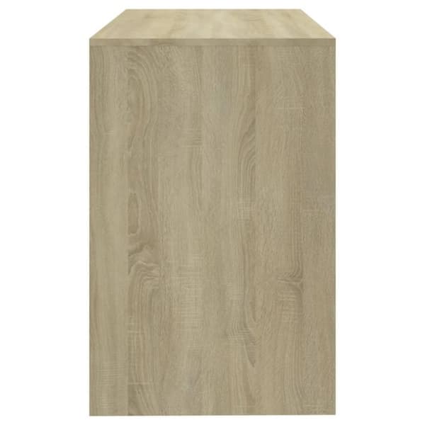 vidaXL Skrivebord sonoma eik 101x50x76,5 cm konstruert tre