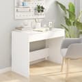 Miniatyrbilde 3 av 10: vidaXL Skrivebord hvit 101x50x76,5 cm sponplate