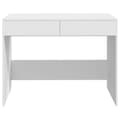 Miniatyrbilde 5 av 10: vidaXL Skrivebord hvit 101x50x76,5 cm sponplate