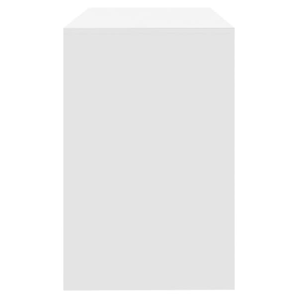 vidaXL Skrivebord hvit 101x50x76,5 cm sponplate