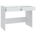 Miniatyrbilde 7 av 10: vidaXL Skrivebord hvit 101x50x76,5 cm sponplate