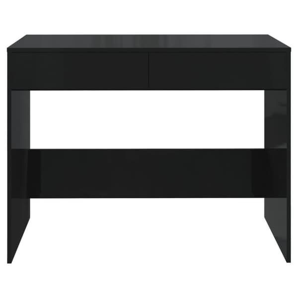 vidaXL Skrivbord svart 101x50x76,5 cm spånskiva
