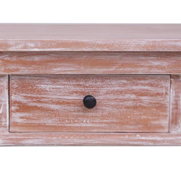 vidaXL skrivebord 115x50x78 cm massivt mahognitræ
