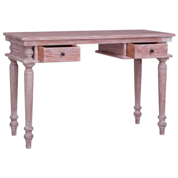 vidaXL skrivebord 115x50x78 cm massivt mahognitræ