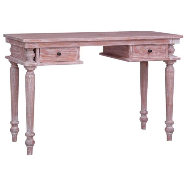 vidaXL skrivebord 115x50x78 cm massivt mahognitræ