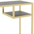 Miniatyrbild 6 av 10: vidaXL Datorbord svart marmor 100x36x74 cm härdat glas