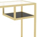 Miniatyrbilde 6 av 10: vidaXL Databord gjennomsiktig 100x36x74 cm herdet glass