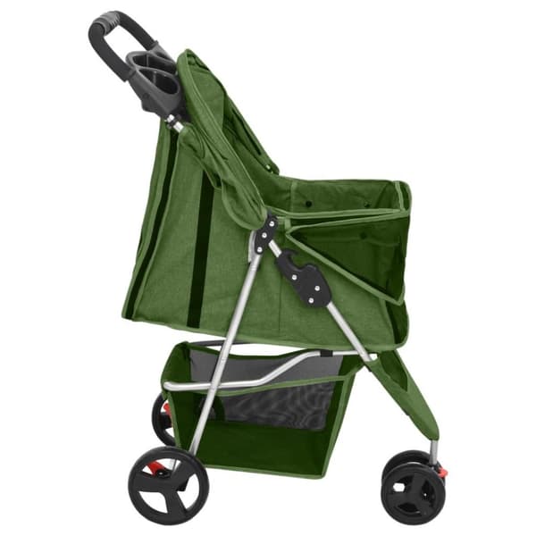 vidaXL Hundevogn sammenleggbar grønn 80x46x98 cm oxford-stoff