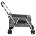 Miniatyrbillede 5 af 10: vidaXL foldbar hundeklapvogn 100x49x96 cm linned grå
