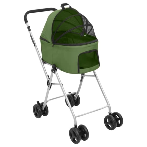 vidaXL Hopfällbar hundvagn dubbel grön 83x48x97 cm oxfordtyg