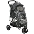 Pikkukuva 1 / 6: Rootz Dog Buggy - 2 turvahihnaa - Koirakärry - Taitettava - Irrotettava kori - Sadesuoja - Oxford-kangas - Teräs - Harmaa - Musta - 83cm x 55cm x 101c