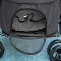 Pikkukuva 5 / 6: Rootz Dog Buggy - 2 turvahihnaa - Koirakärry - Taitettava - Irrotettava kori - Sadesuoja - Oxford-kangas - Teräs - Tummanharmaa - 81L x 68L x 98,5K cm
