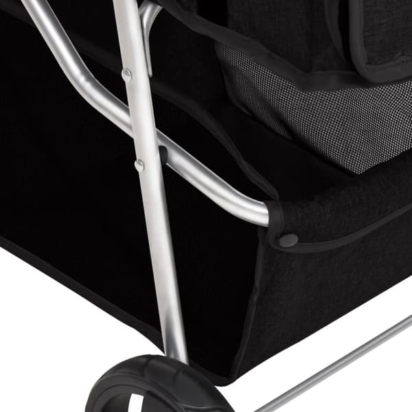 vidaXL Hopfällbar hundvagn svart 80x46x98 cm oxfordtyg -  Vagnar för husdjur