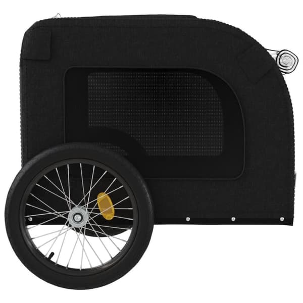 vidaXL Cykelvagn för djur svart oxfordtyg och järn -  Vagnar för husdjur
