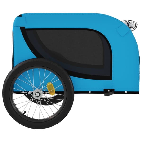The Living Store hundetrailer til cykel oxfordstof og jern blå og sort -  Vogne til kæledyr