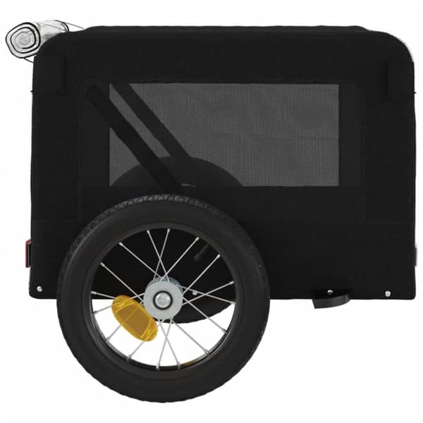 The Living Store Cykelvagn för djur svart oxfordtyg och järn - Vagnar för husdjur