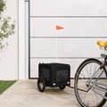 Miniatyrbild 2 av 11: The Living Store Cykelvagn för djur svart oxfordtyg och järn -  Vagnar för husdjur