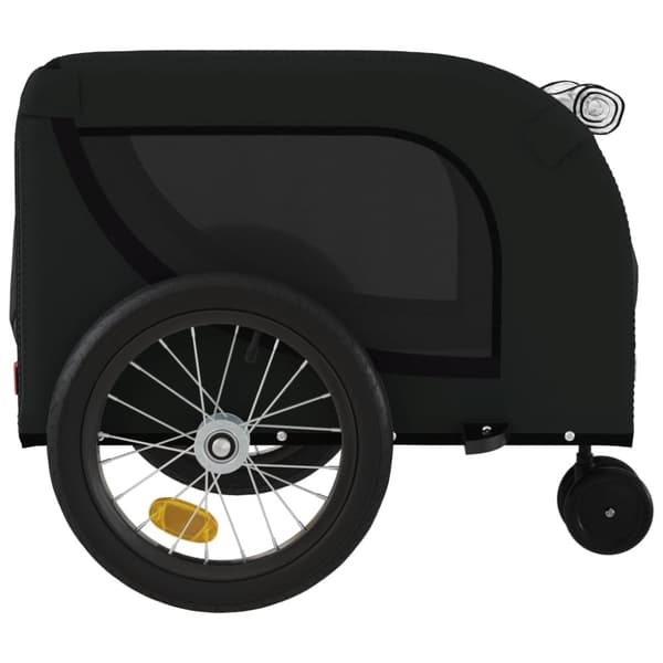 The Living Store Cykelvagn för djur svart oxfordtyg och järn -  Vagnar för husdjur