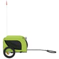 Miniatyrbillede 6 af 11: The Living Store hundetrailer til cykel oxfordstof og jern grøn og sort -  Vogne til kæledyr