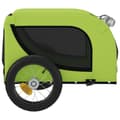 Miniatyrbillede 7 af 11: The Living Store hundetrailer til cykel oxfordstof og jern grøn og sort -  Vogne til kæledyr