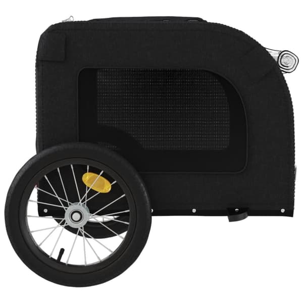 Cykeltrailer til kæledyr oxfordstof og jern sort - Hundetrailer - Hundetrailere - Home & Living