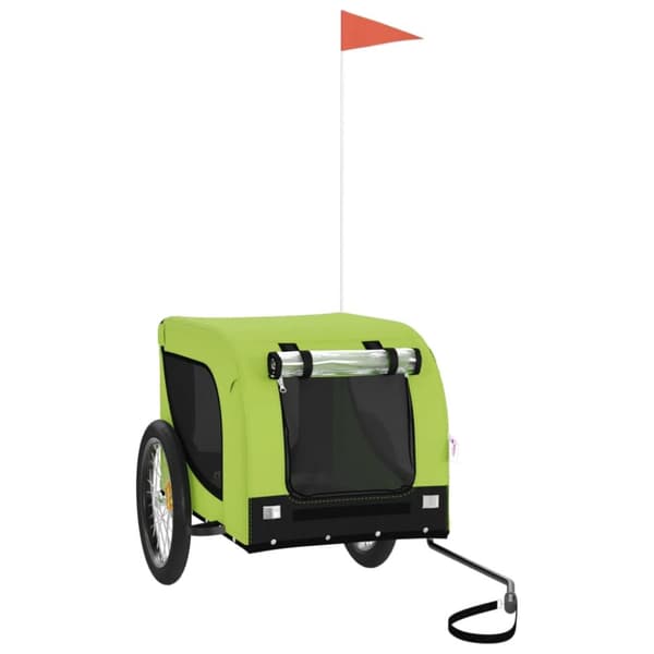 Hundetrailer til cykel oxfordstof og jern grøn og sort - Hundetrailer - Hundetrailere - Home & Living