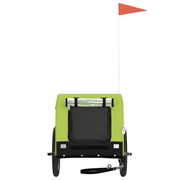 Hundetrailer til cykel oxfordstof og jern grøn og sort - Hundetrailer - Hundetrailere - Home & Living