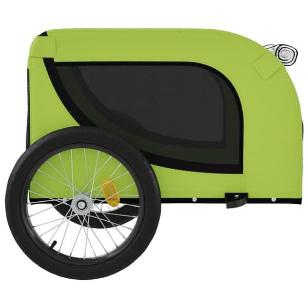 Hundetrailer til cykel oxfordstof og jern grøn og sort - Hundetrailer - Hundetrailere - Home & Living