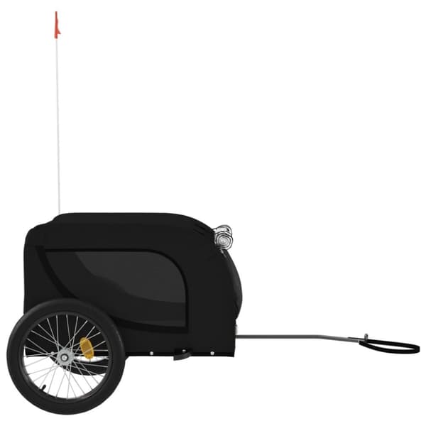 Cykeltrailer til kæledyr oxfordstof og jern sort - Hundetrailer - Hundetrailere - Home & Living